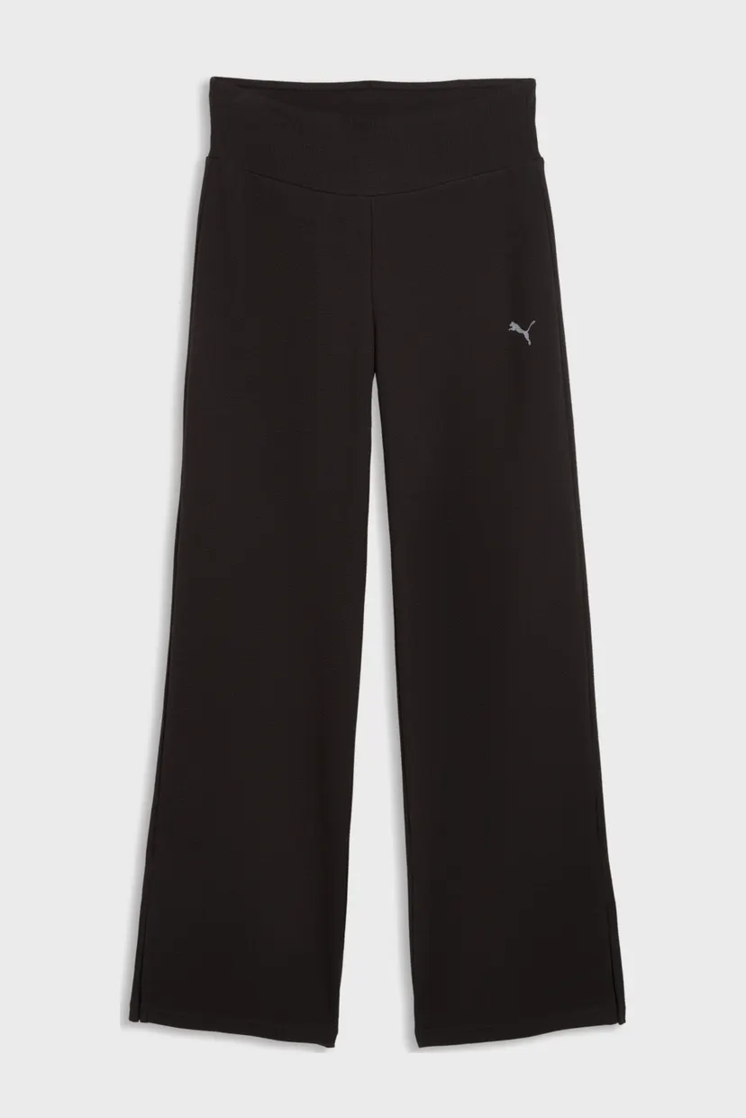 Женские черные спортивные брюки Essentials Elevated High-Waist Straight-Leg Pants Women 4