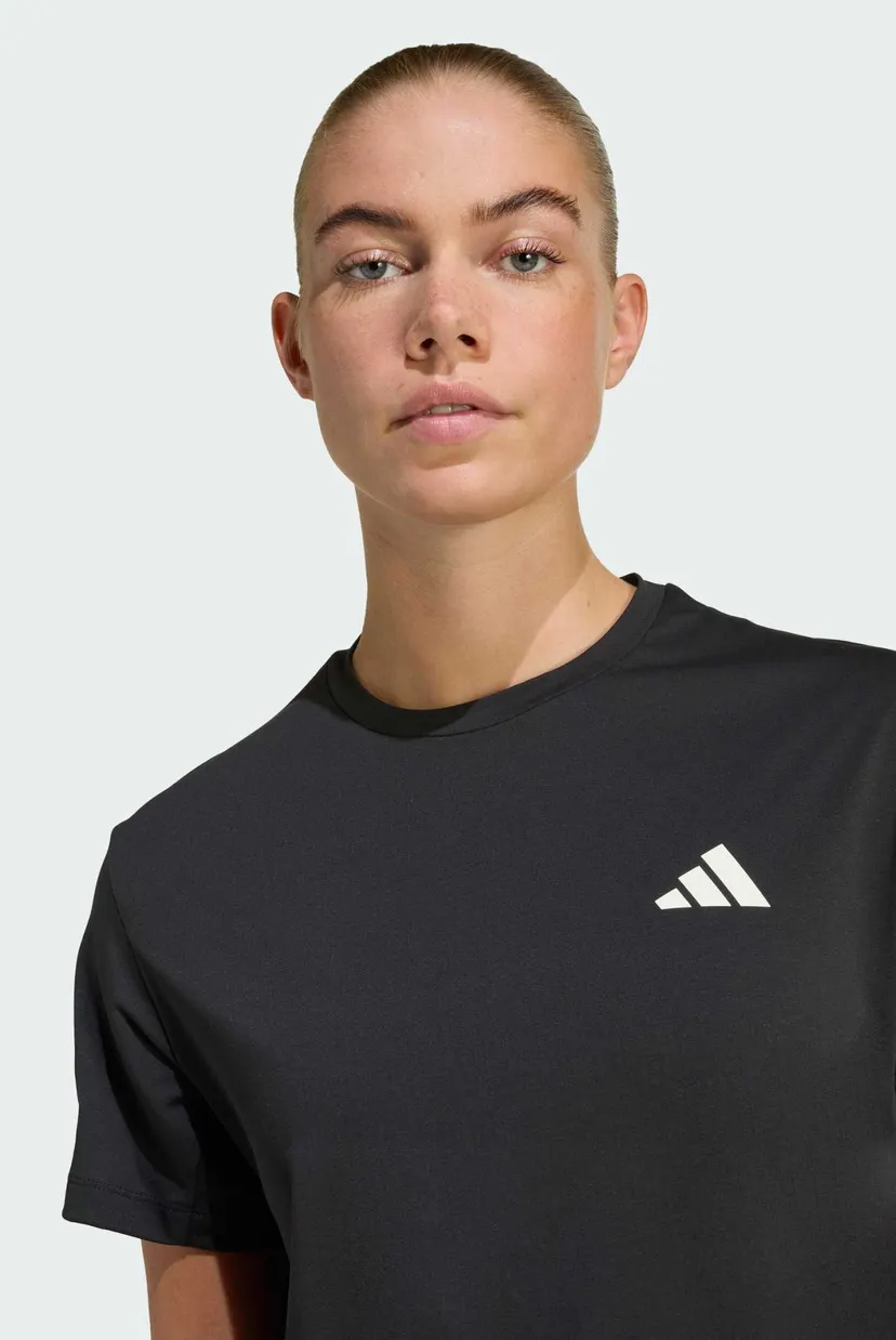 Жіноча чорна футболка adi365 Climacool 4