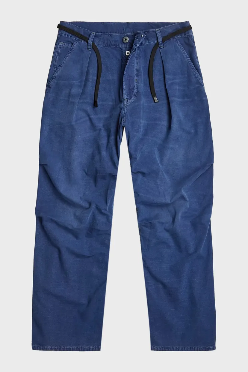 Чоловічі сині джинси Pleated Denim 5