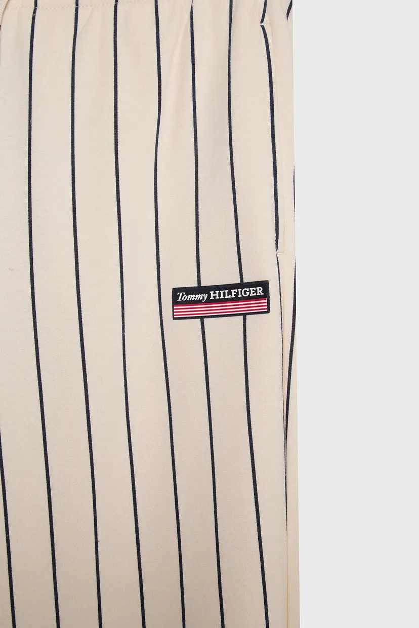 Детские белые спортивные брюки в полоску MONOTYPE STRIPED  SWEATPANTS 3