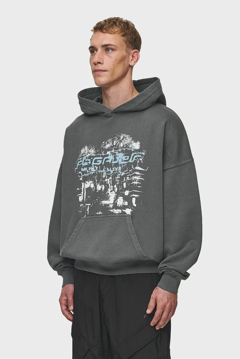 Чоловіче сіре худі Macon Boxy Hoodie 3