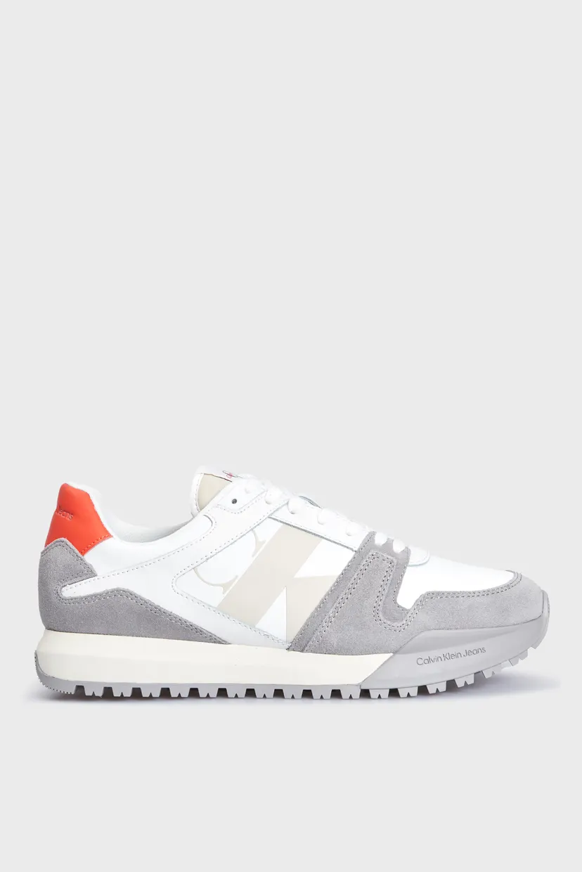 Чоловічі білі кросівки TOOTHY RUN LACEUP LOW LTH MIX Calvin Klein ...