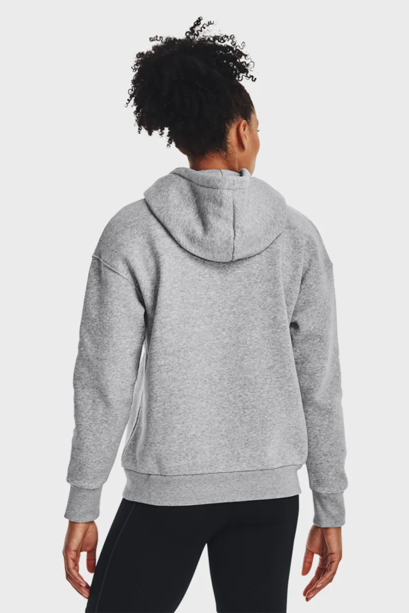 Женское серое худи Essential Fleece Hoodie Under Armour 1373033