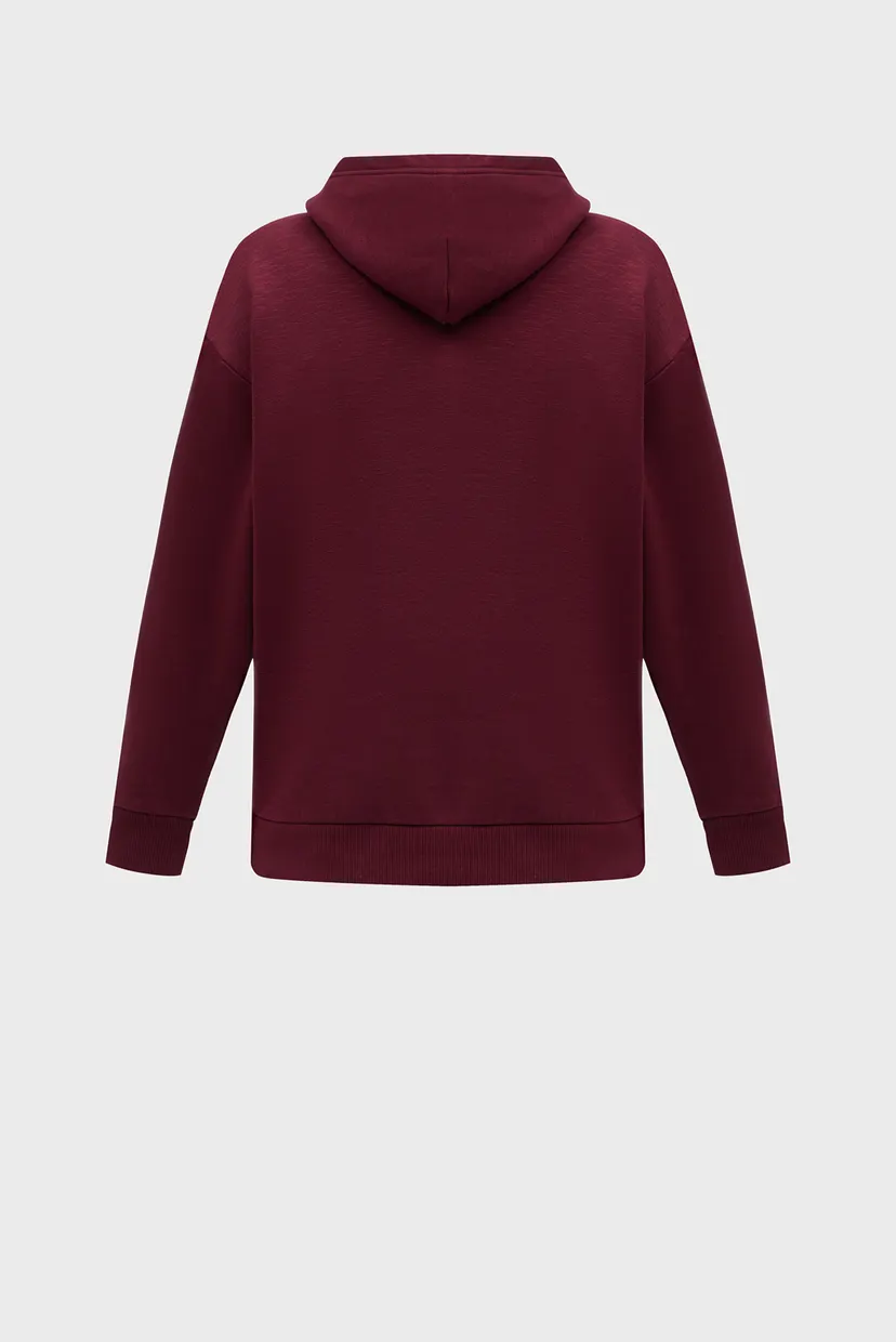 Дитяче бордове худі TH FLAG SLUB FLEECE HOODIE 6