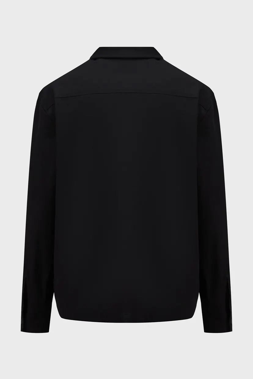 Мужская черная рубашка 4-WAY STRETCH NYLON OVERSHIRT 7
