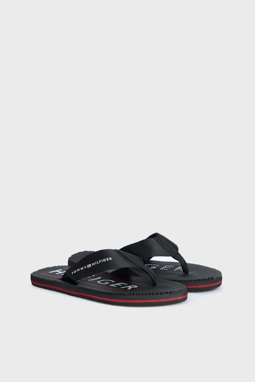 Мужские черные вьетнамки MASSAGE FOOTBED BEACH SANDAL 3