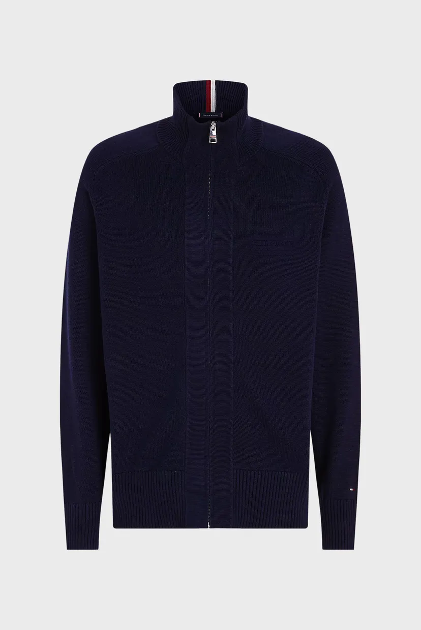 Чоловічий темно-синій кардиган MONOTYPE CHUNKY COTTON ZIP THRU 5