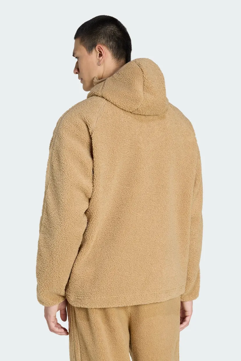 Мужское коричневое худи BORG FLEECE TEAMGEIST 1/4 ZIP 3
