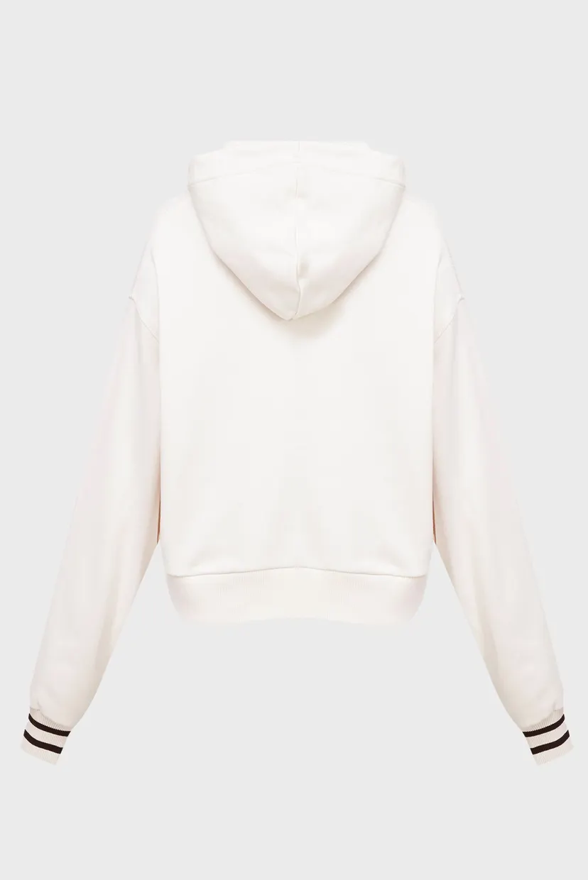 Жіноче біле худі REG MONOTYPE SLV CROP HOODIE 6