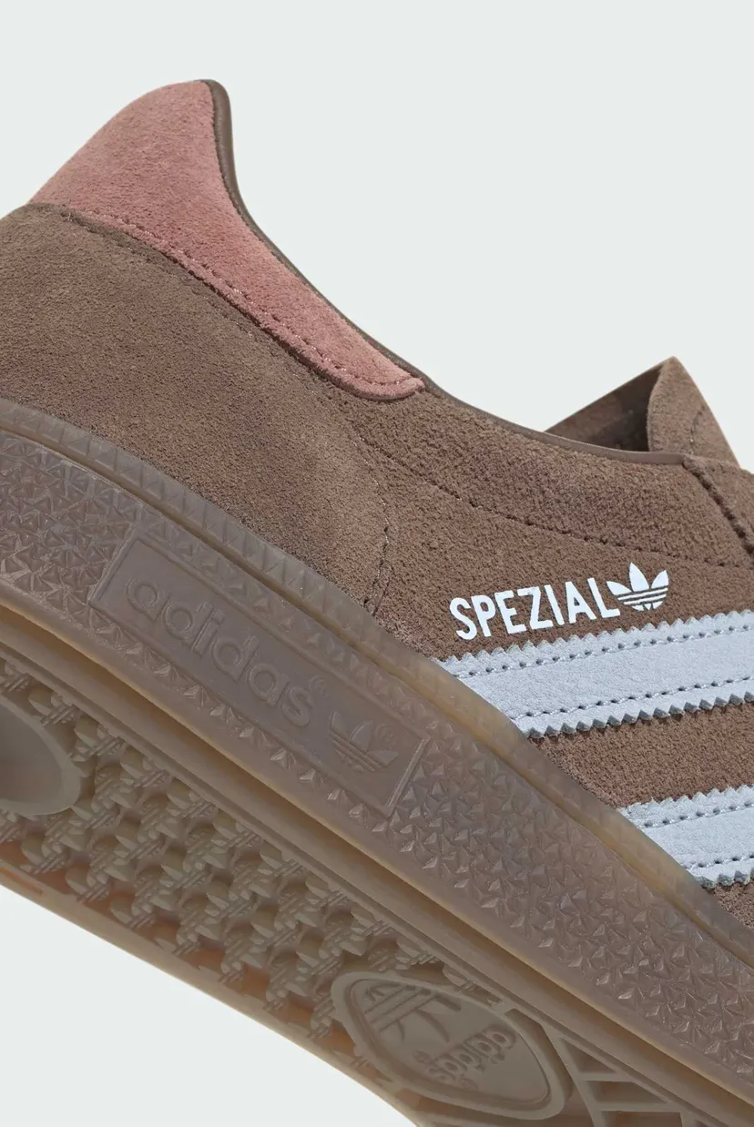 Женские коричневые замшевые сникерсы HANDBALL SPEZIAL 9