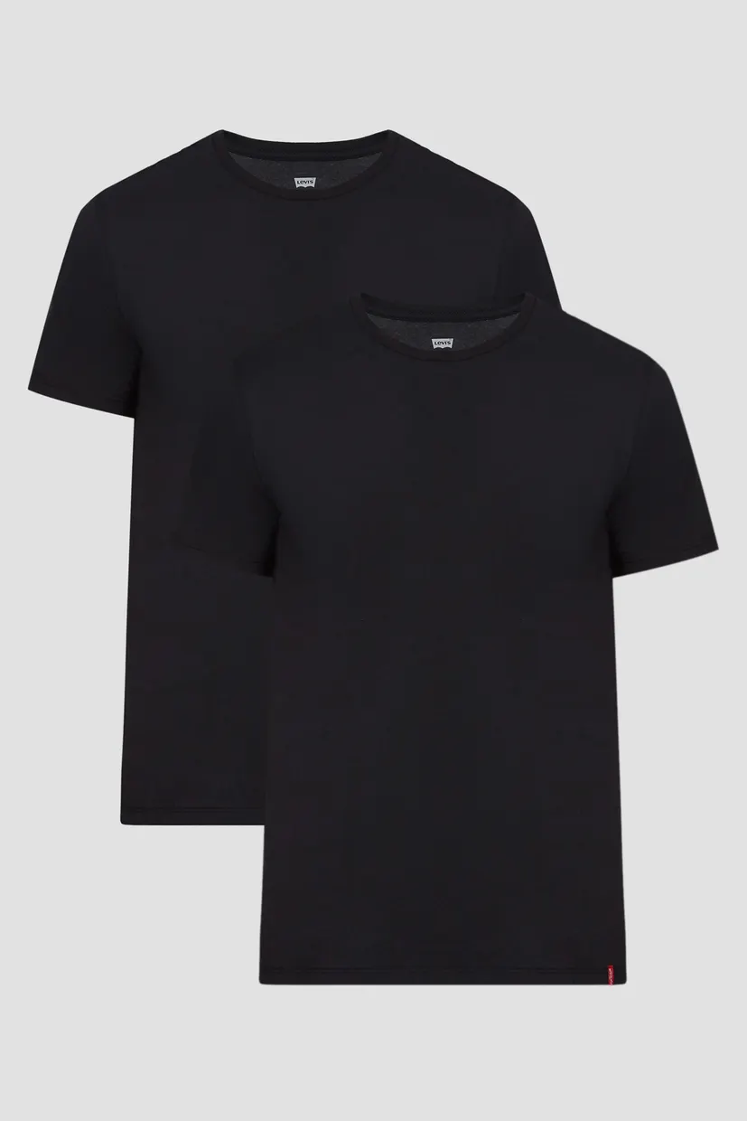 Чоловіча чорна футболка (2 шт) Slim Fit 5