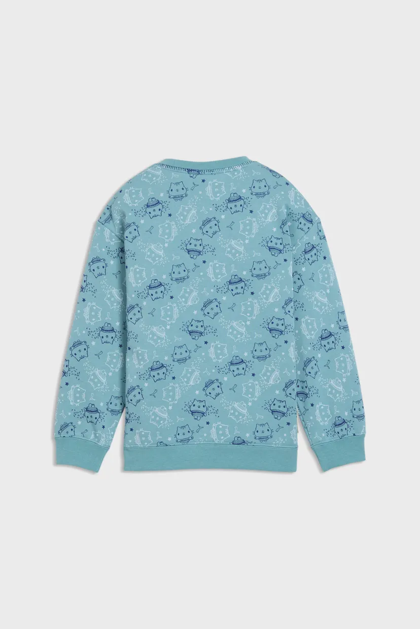 Дитячий блакитний світшот з візерунком PUMA x GABBY'S DOLLHOUSE Relaxed Printed Sweatshirt Kids 5