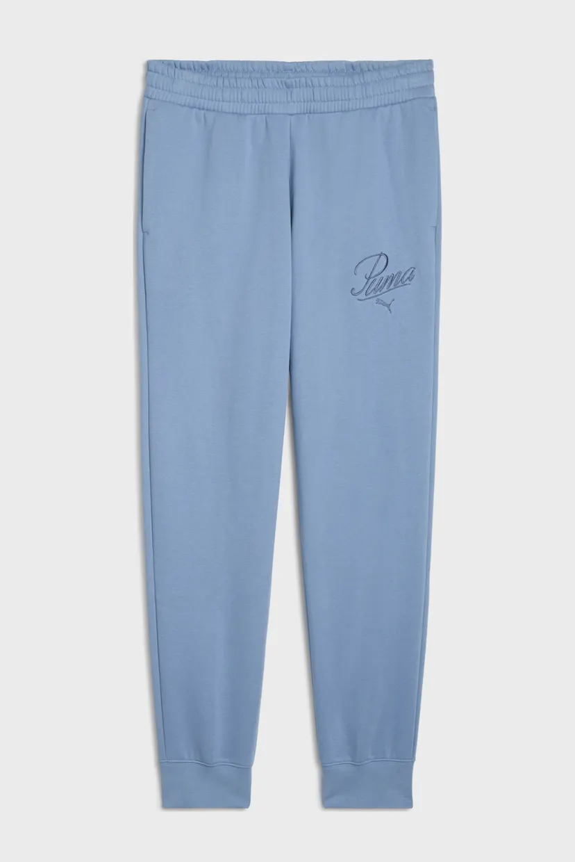 Женские голубые спортивные брюки Essentials Script Sweatpants Women 4