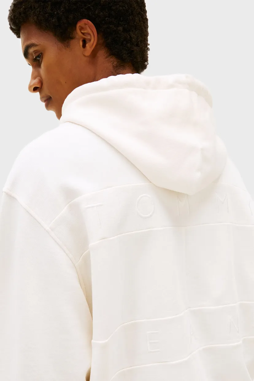 Мужское белое худи OVERDYED 4