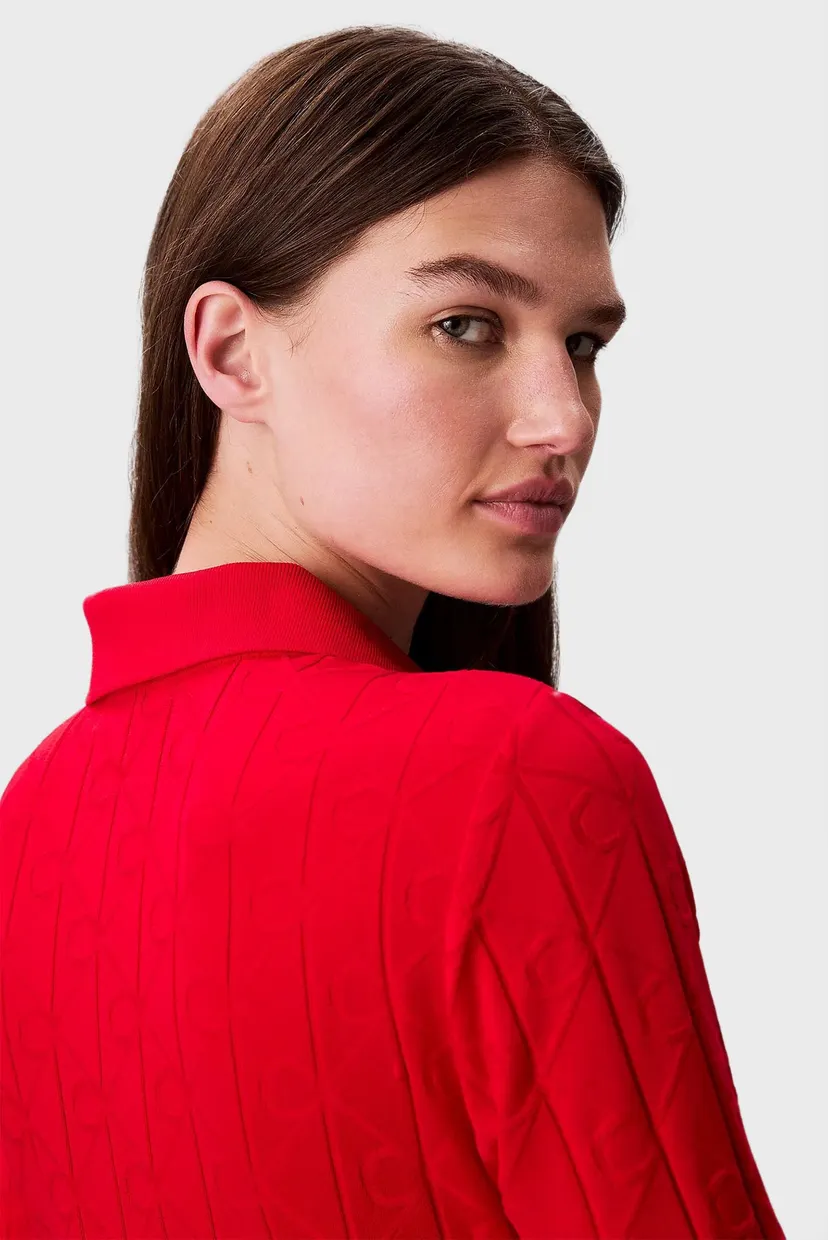 Жіноча червона сукня JACQUARD 5