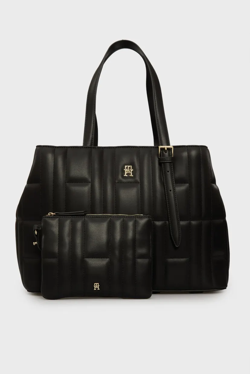 Женская черная сумка TH FEMININE TOTE 6