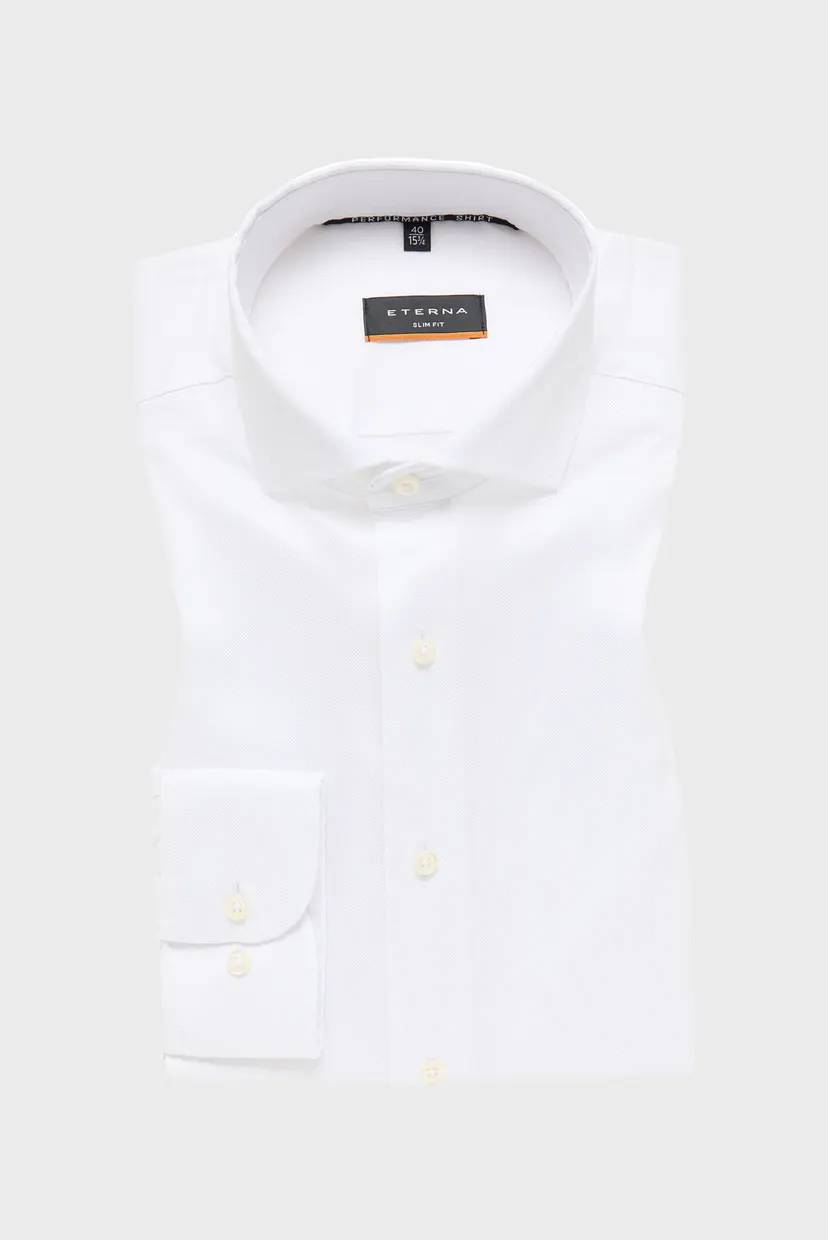 Чоловіча біла сорочка SLIM FIT 5