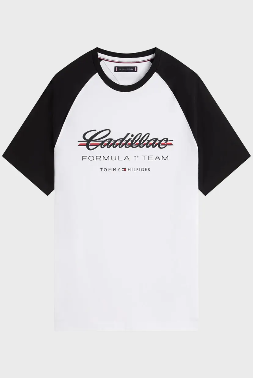 Чоловіча біла футболка TH x Cadillac Formula 1® Team 5