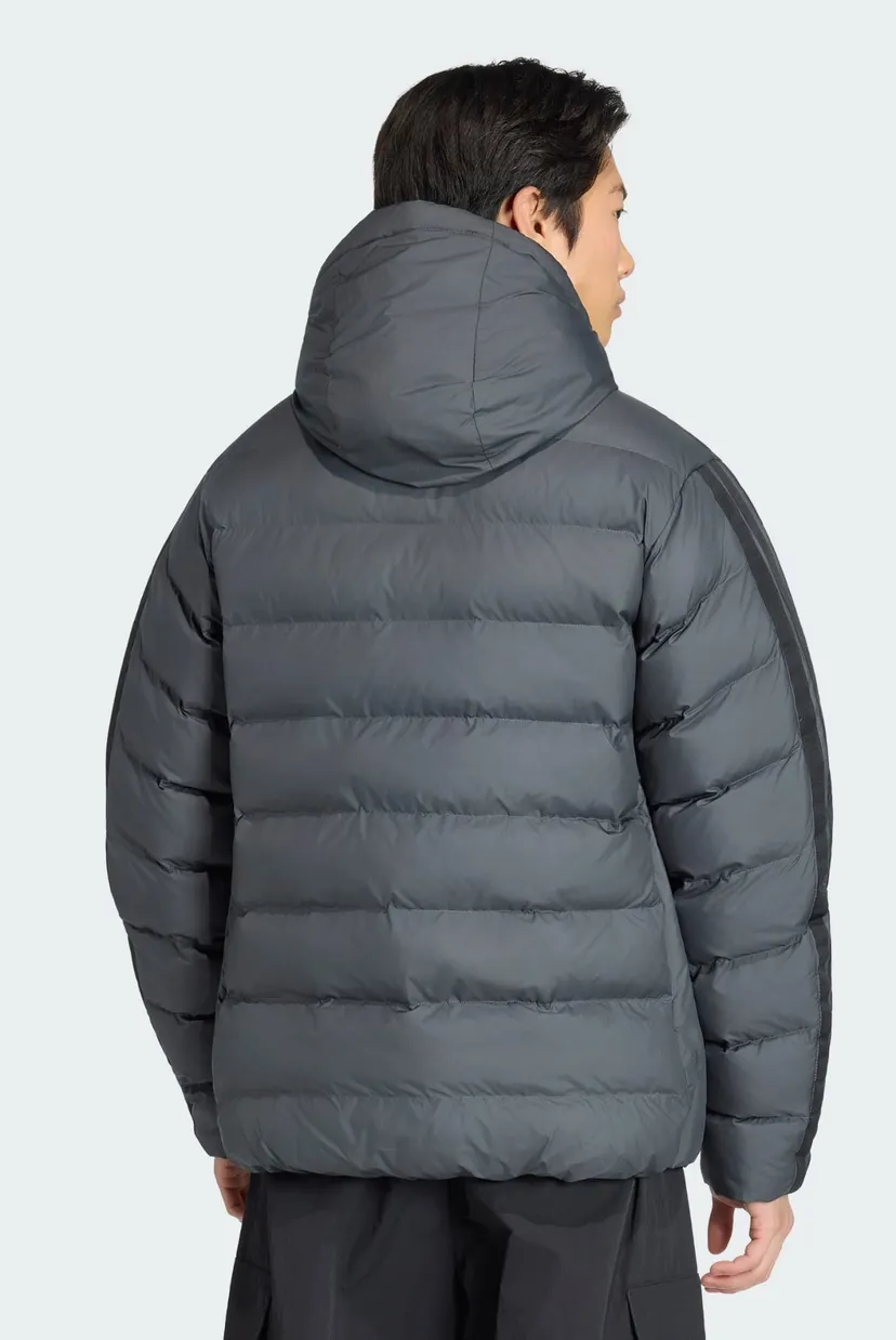 Чоловіча темно-сіра куртка Essentials CLIMAWARM 3-Stripes Synthetic Down 3