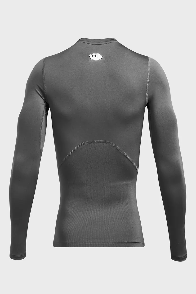 Мужской серый лонгслив UA HG Armour Comp LS 4