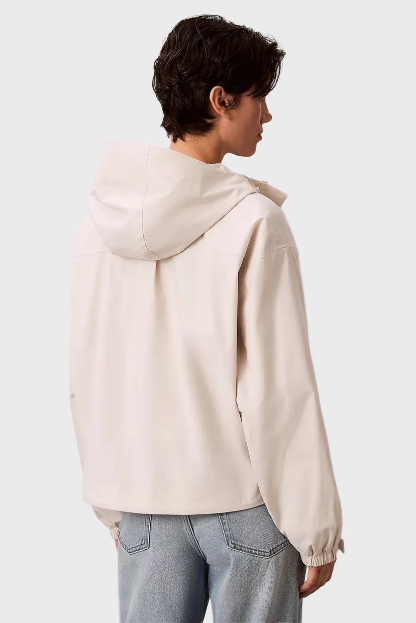 Жіноча біла куртка SHORT HOODED 3