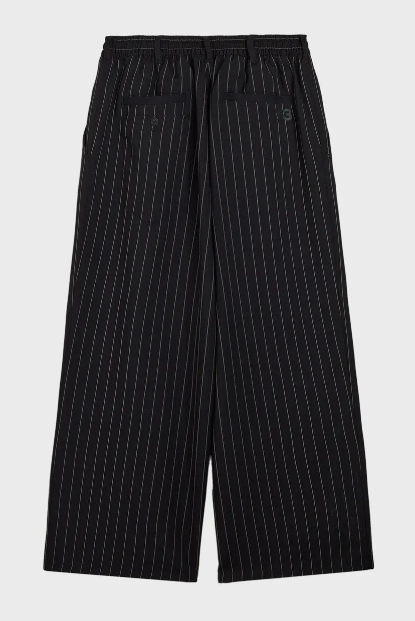 Черные спортивные брюки в полоску Y-3 SPORT UNIFORM PINSTRIPE (унисекс) 8