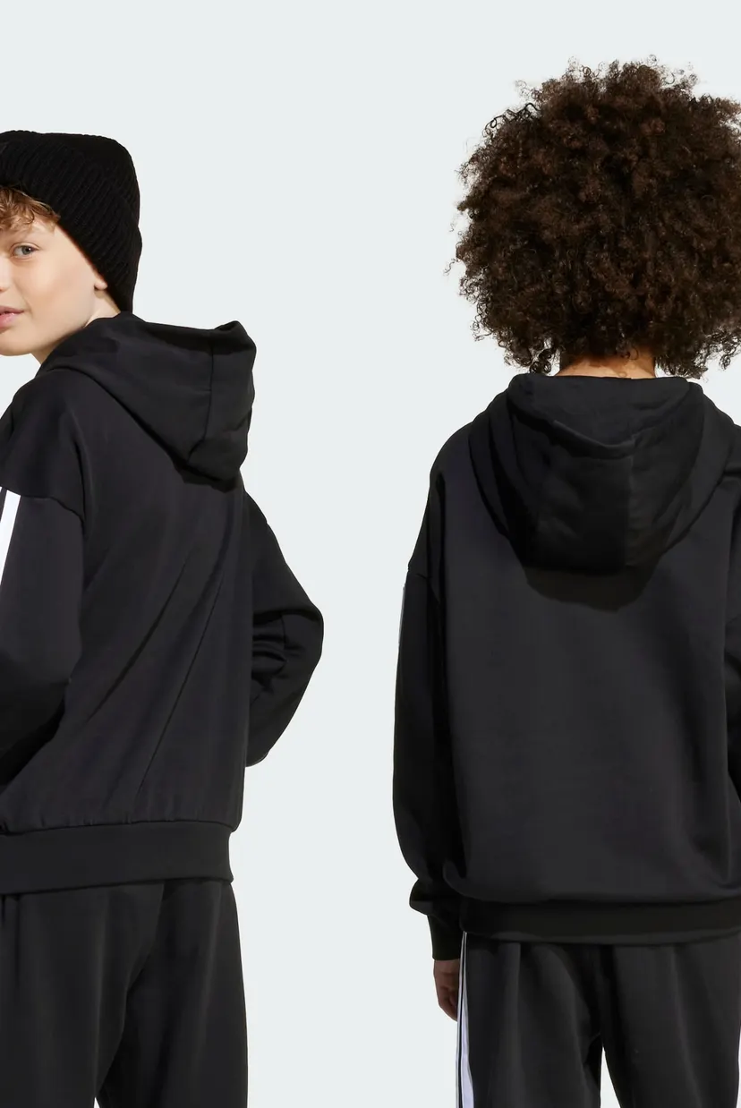 Детское черное худи House of Tiro Fleece Kids 4