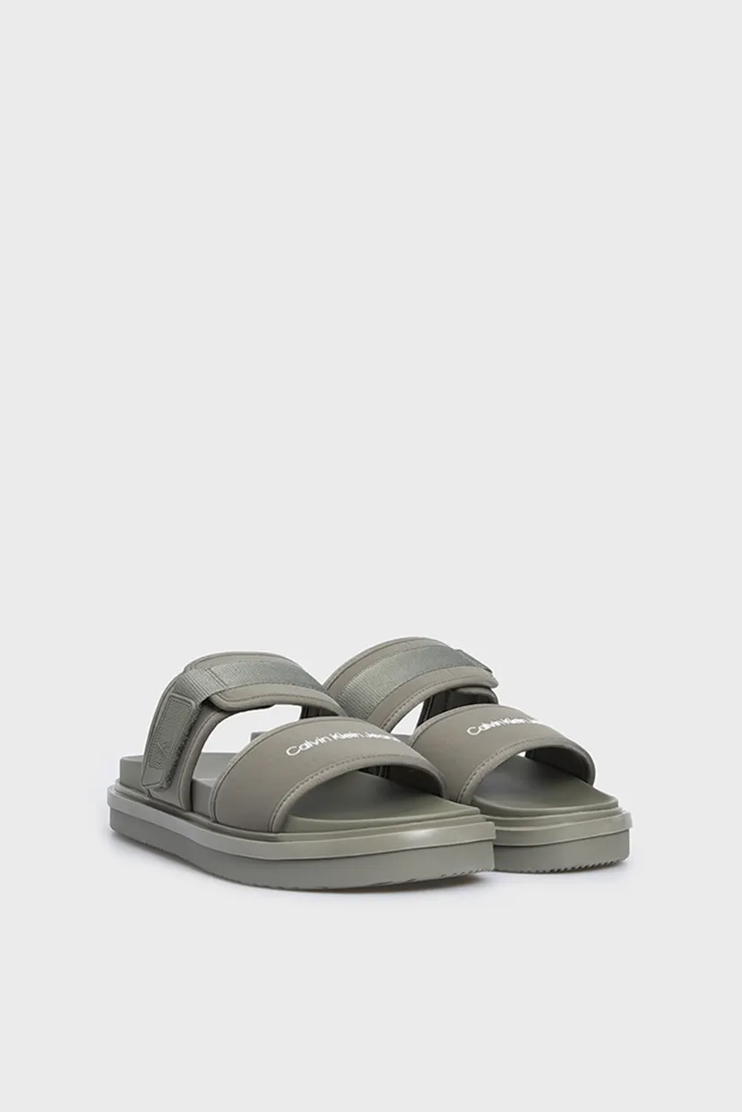 Чоловічі оливкові слайдери DOUBLE BAR SANDAL WB IN BR 3