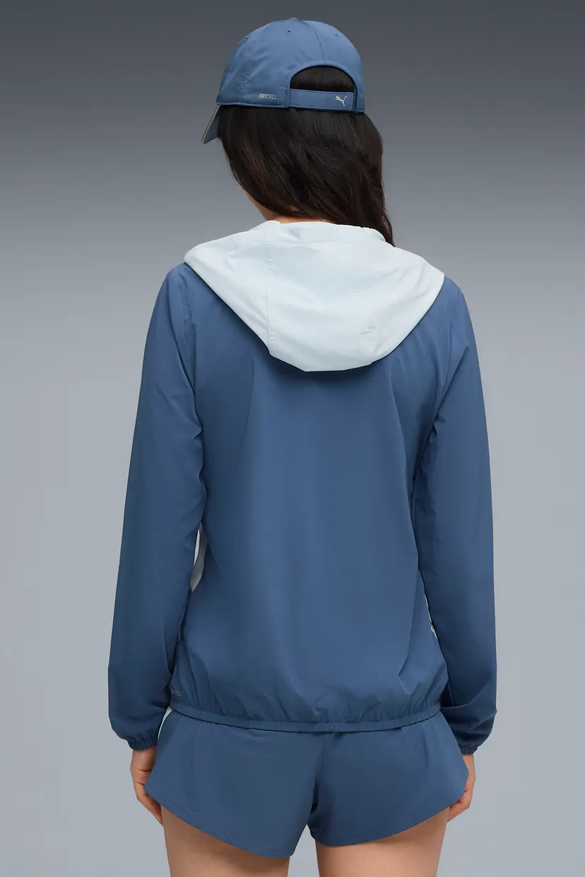 Жіноча синя вітровка VELOCITY Woven Running Jacket Women 3