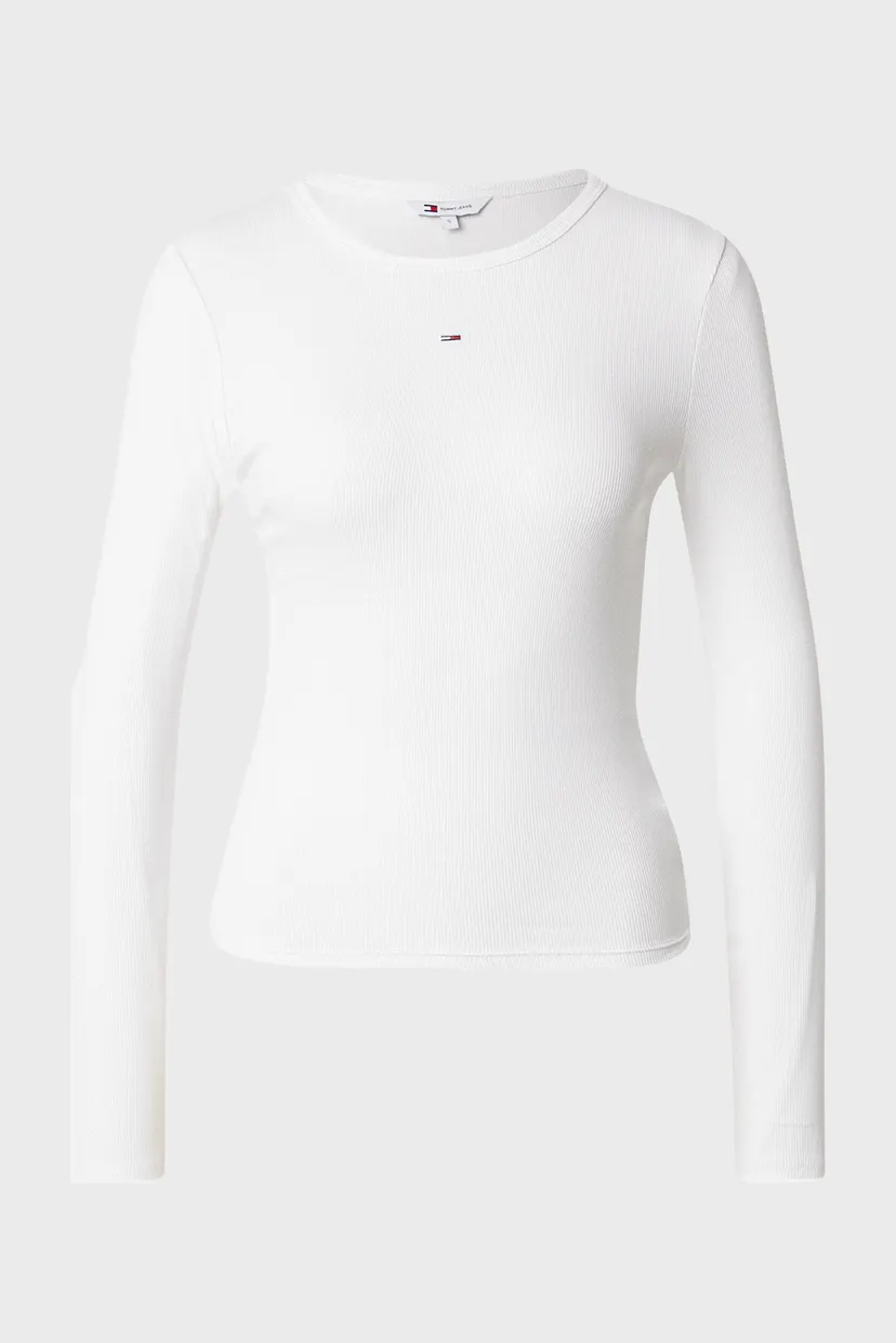 Женский белый лонгслив TJW SLIM ESSENTIAL RIB LS 4