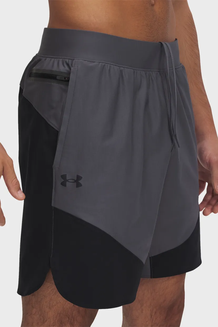 Чоловічі сірі шорти UA Vanish Elite Hybrid Short 4