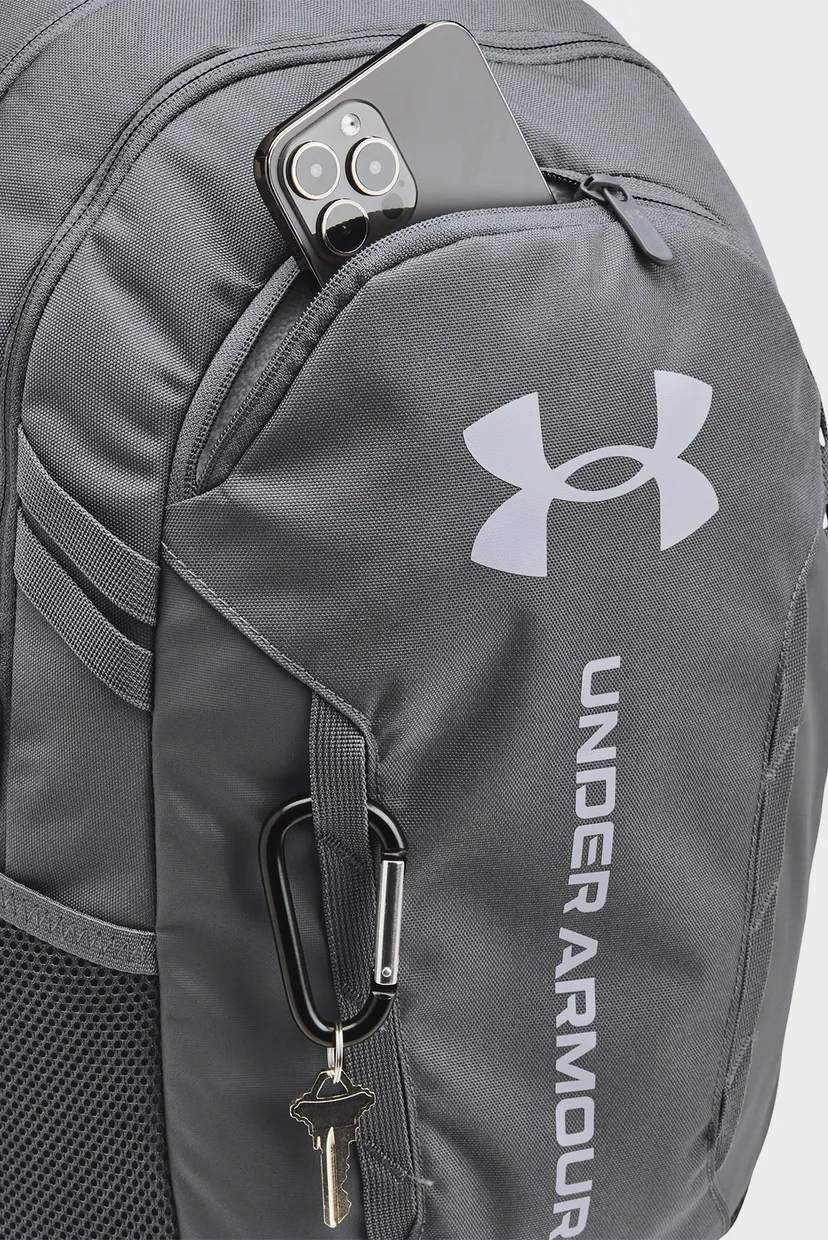 Сірий рюкзак UA Hustle 6.0 Backpack 4