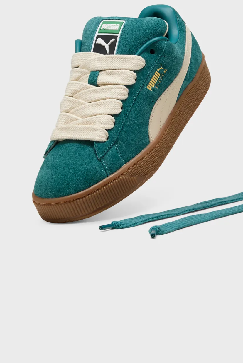 Зеленые замшевые сникерсы Suede XL Sneakers 5