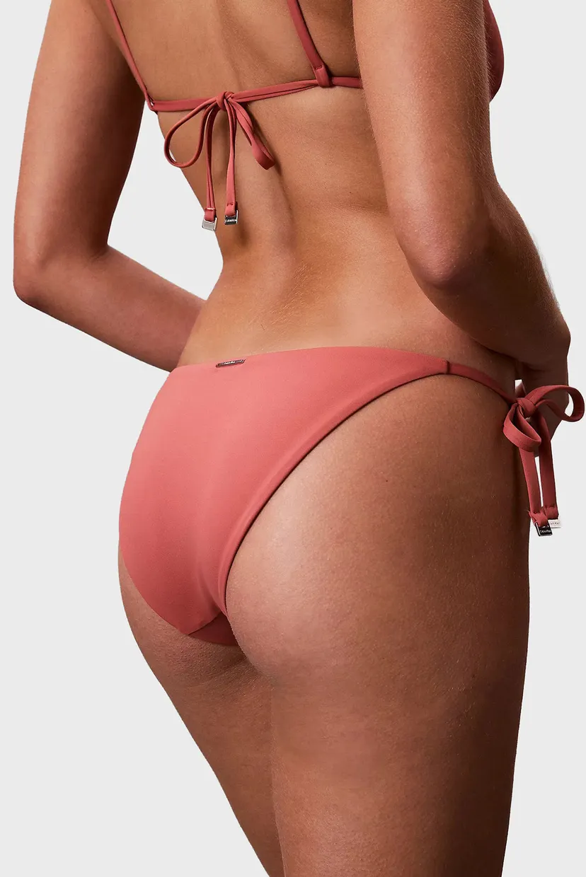 Женские коралловые трусики от купальника STRING SIDE TIE 5