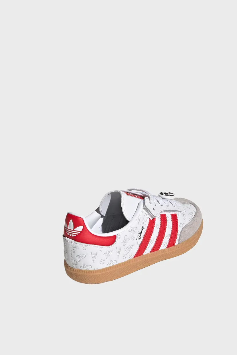 Дитячі білі шкіряні снікерси ADIDAS DISNEY SAMBA OG COMFORT CLOSURE ELASTIC LACE 5