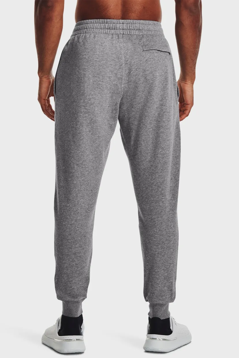 Мужские серые спортивные брюки UA Rival Fleece Joggers Under