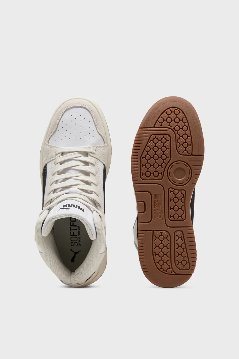 Женские белые замшевые кроссовки Rebound Femme Mid Sneakers Women 4
