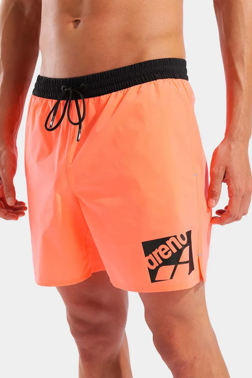 Чоловічі помаранчеві плавальні шорти LOGO BOXER 4