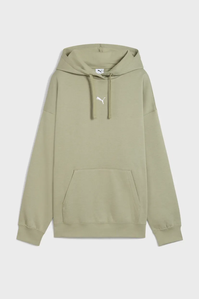 Женское оливковое худи Essentials Oversized Hoodie Women 4