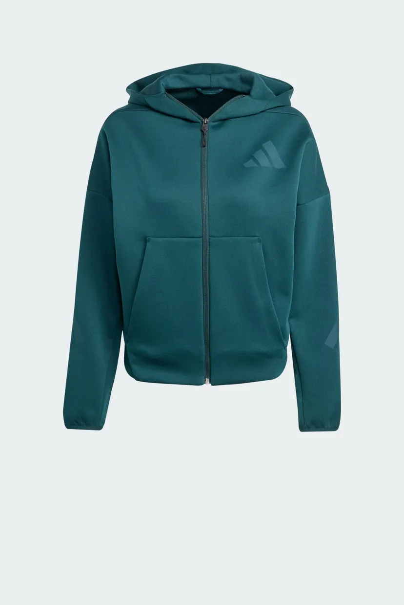 Жіноче зелене худі adidas Z.N.E. Full-Zip 6