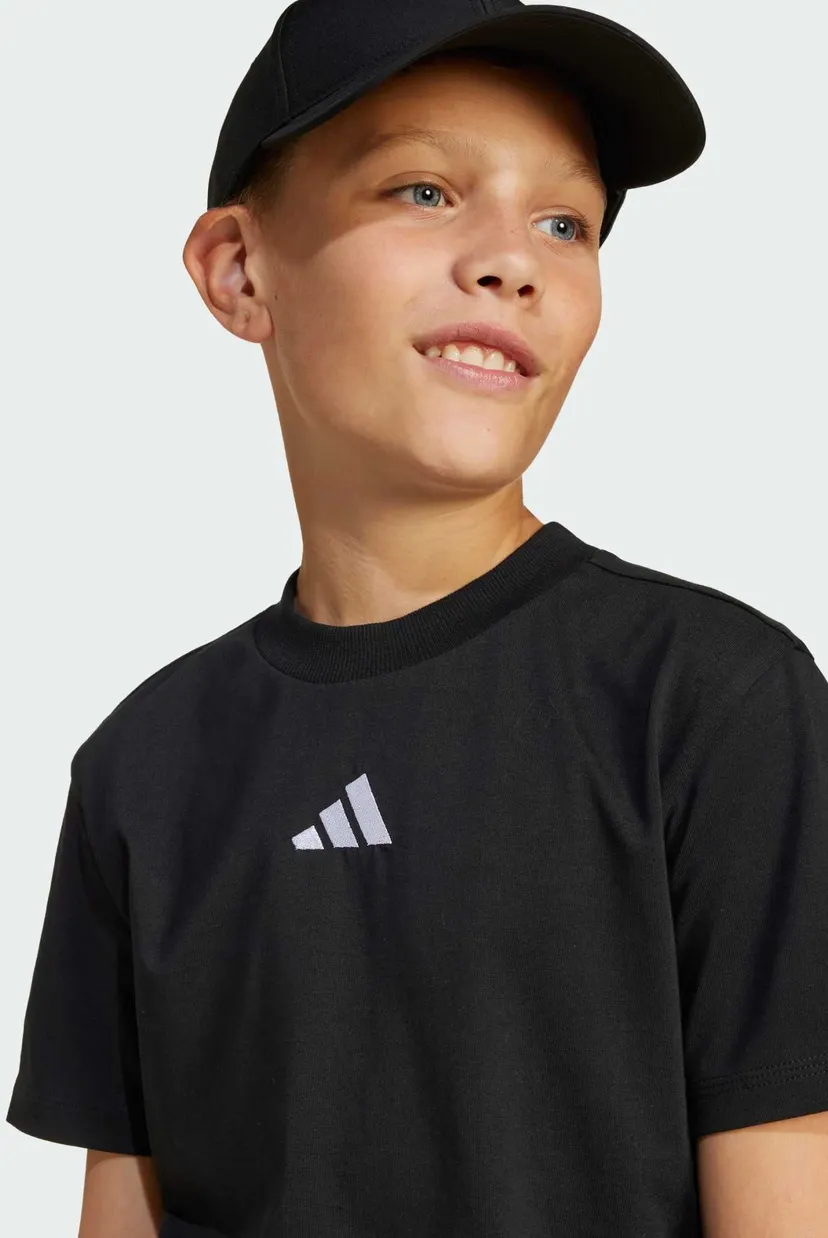Детская черная футболка Essentials Kids 6