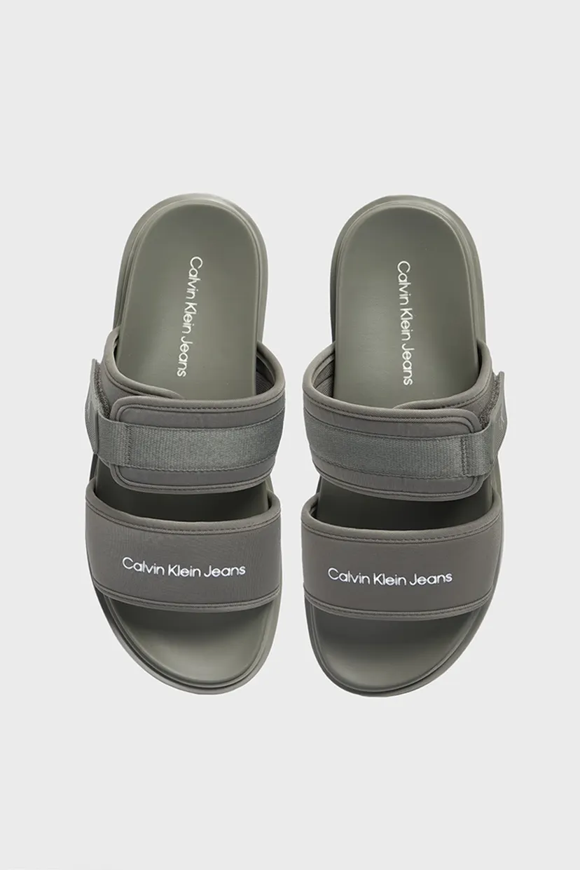 Мужские оливковые слайдеры DOUBLE BAR SANDAL WB IN BR 4