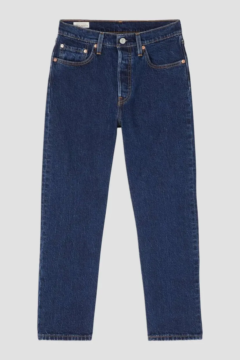 Женские темно-синие джинсы 501® Straight Crop 5