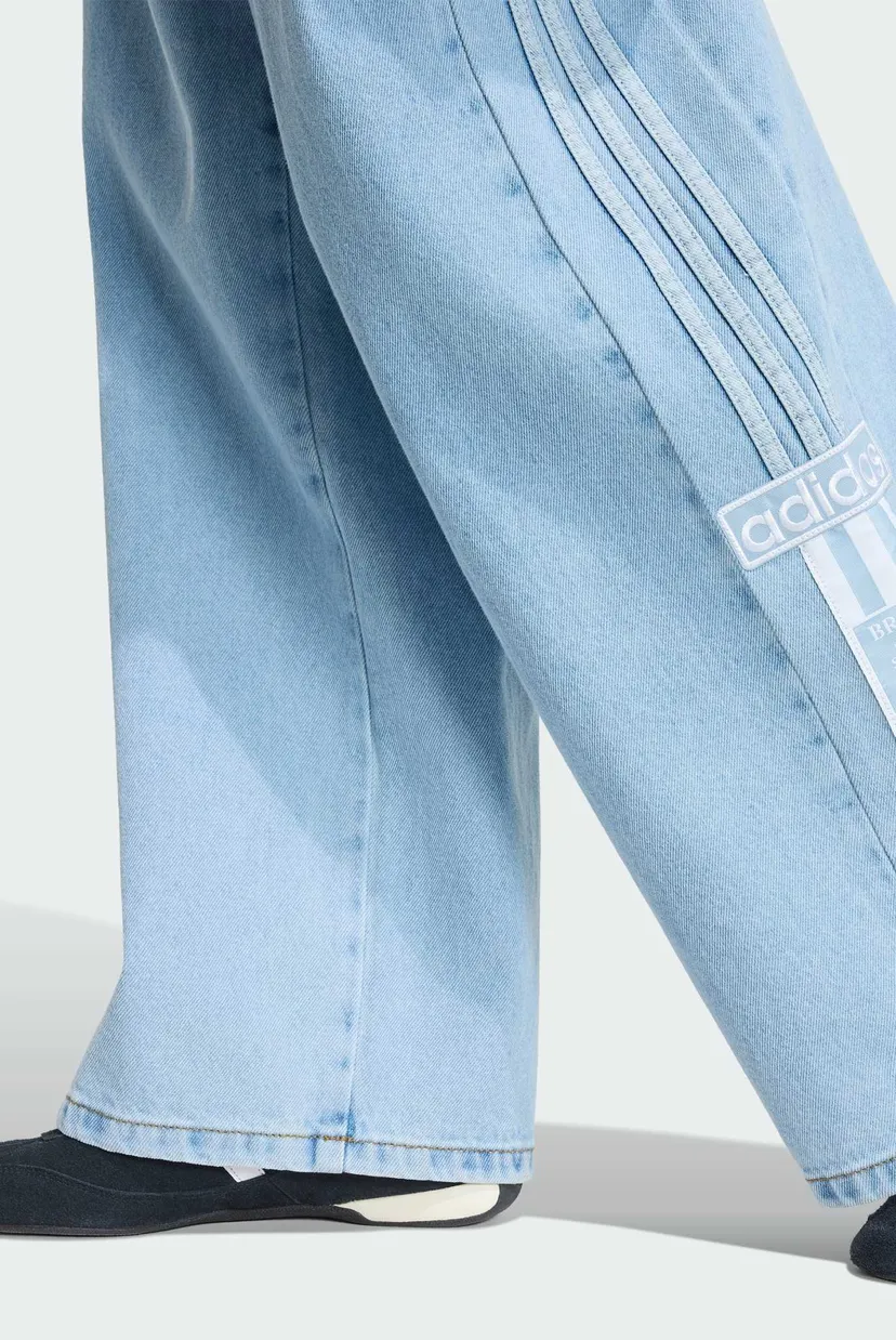 Женские голубые джинсы ADIBREAK MID-RISE WIDE-LEG DENIM 4