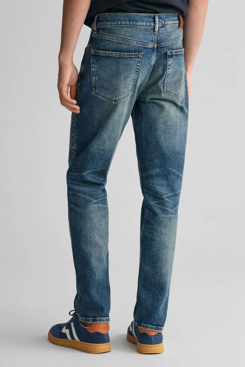 Чоловічі сині джинси SLIM VINTAGE WASH JEANS 3