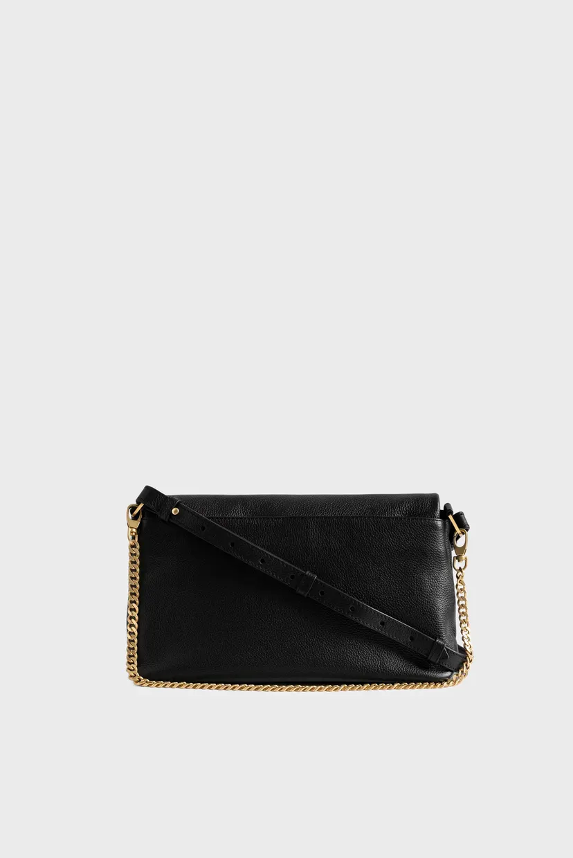 Жіноча чорна шкіряна сумка Rocky II ZADIG&VOLTAIRE LWBA04125_BLACK