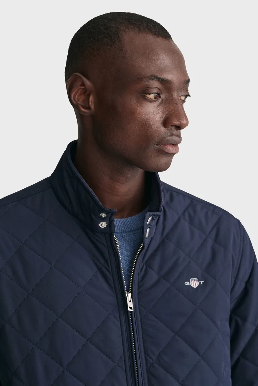 Мужская темно-синяя куртка QUILTED WINDCHEATER 4