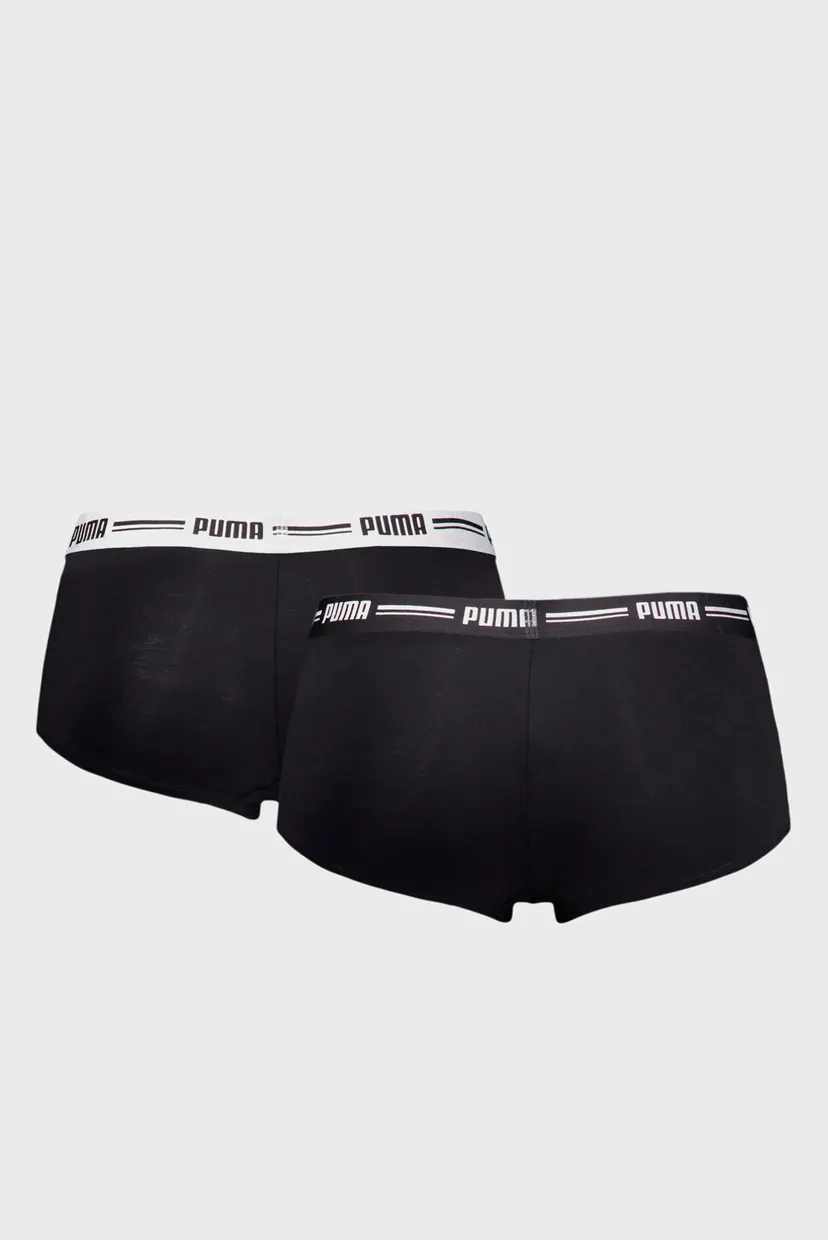 Женские черные трусики (2 шт) Women's Mini Shorts 2 Pack 8