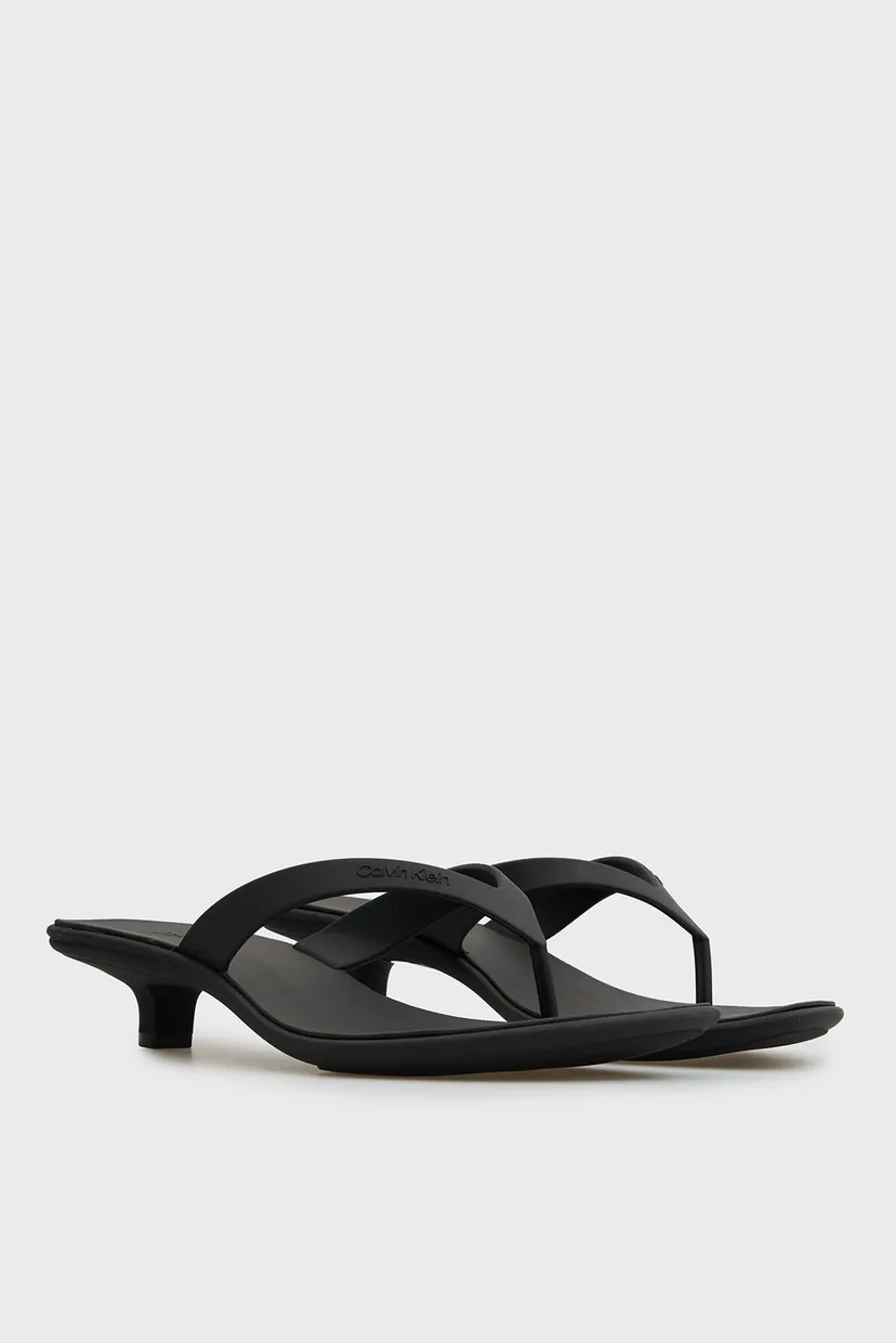 Жіночі чорні мюлі FLIP FLOP KITTEN HEEL 3