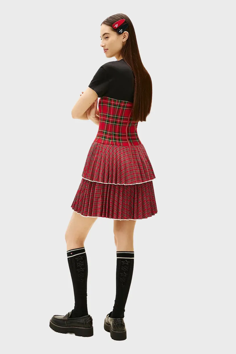 Жіноча червона картата сукня TOMMY GIRL TARTAN BUSTIER 3